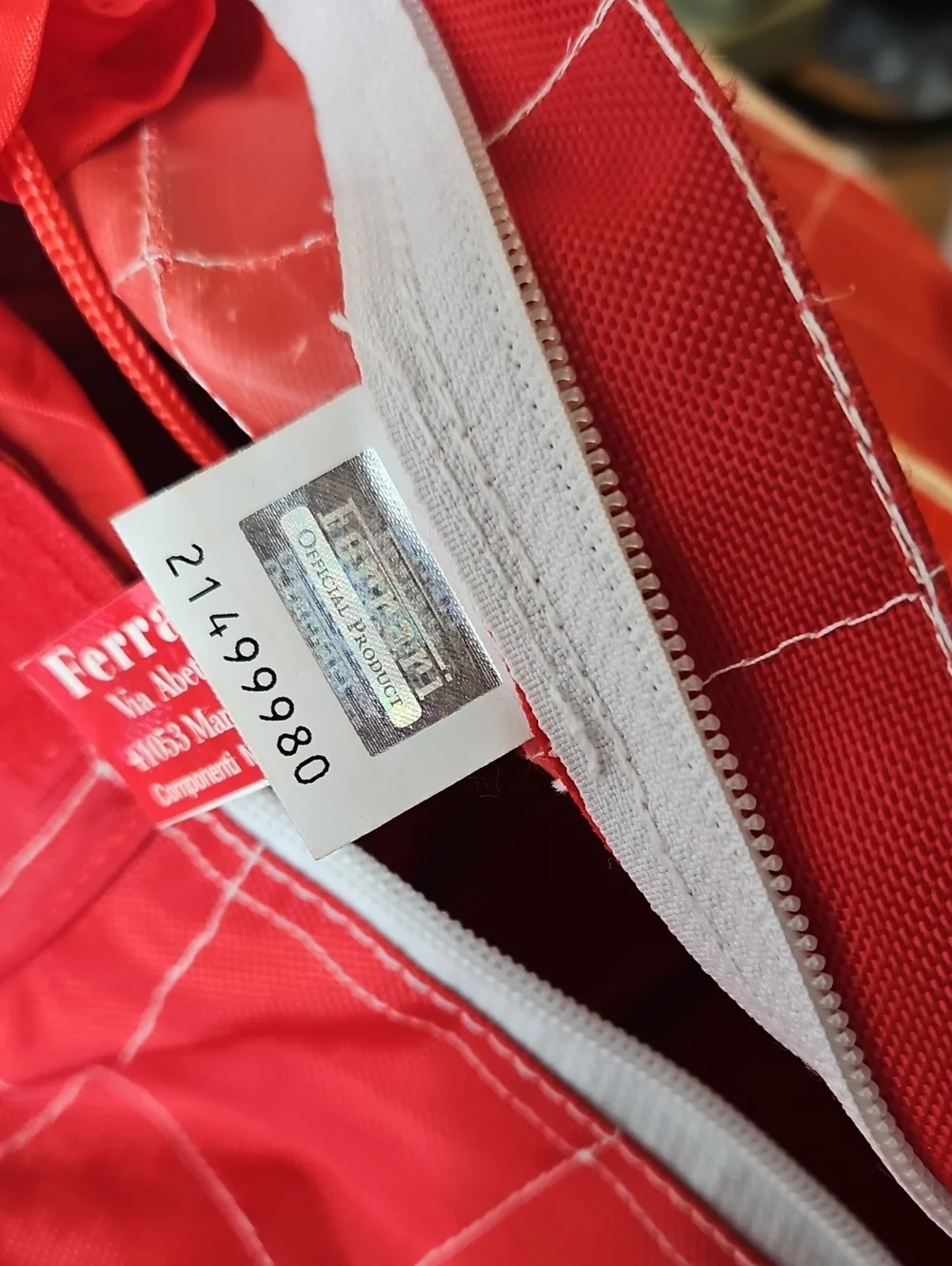 Ferrari Official Gear F1 Driver Uniform Backpack Red Patches